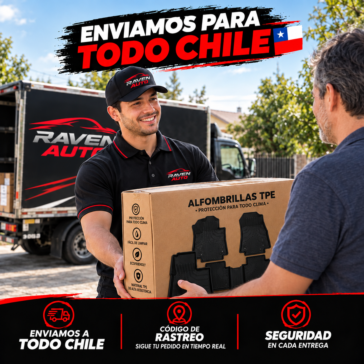 Código de seguimiento + seguro contra pérdidas — Envío rastreado a todo Chile